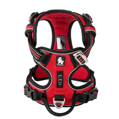 Dog Harness Breathable Fabric Adjustable Straps & Sturdy Buckles