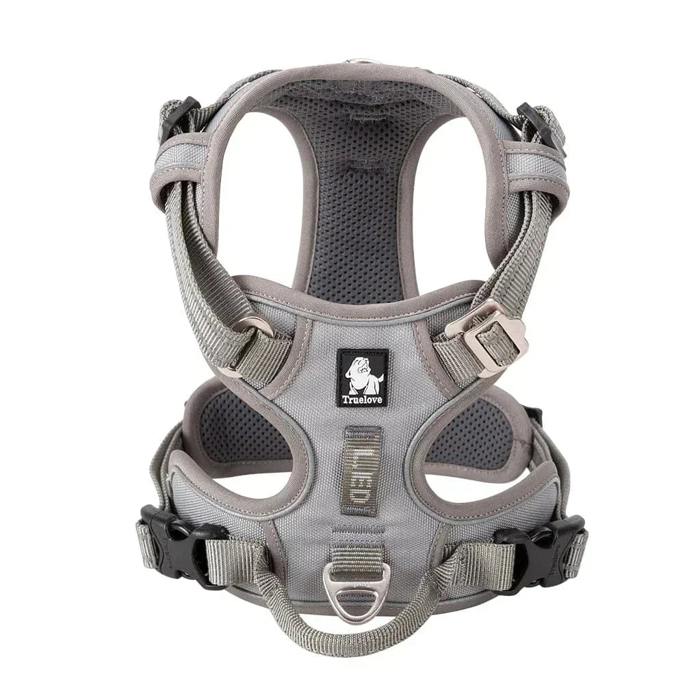 Dog Harness Breathable Fabric Adjustable Straps & Sturdy Buckles