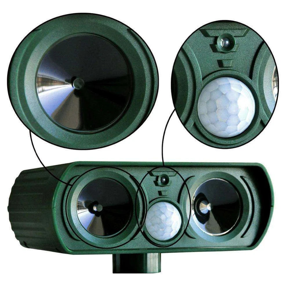 Dog Repellent Ultrasonic Solar-Powered 26 Ft Range
