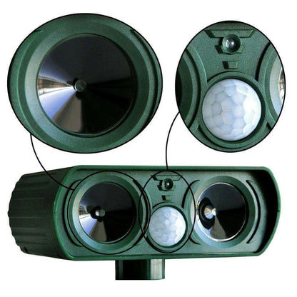 Dog Repellent Ultrasonic Solar-Powered 26 Ft Range