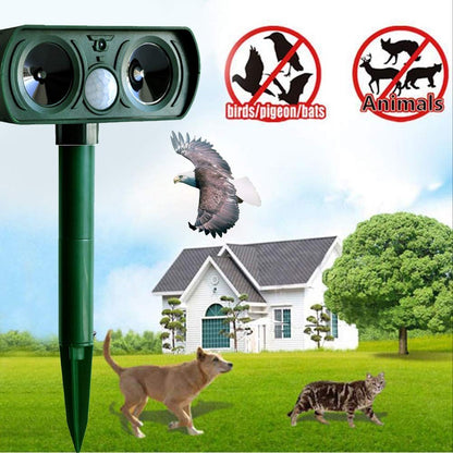 Dog Repellent Ultrasonic Solar-Powered 26 Ft Range