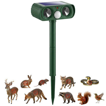 Dog Repellent Ultrasonic Solar-Powered 26 Ft Range