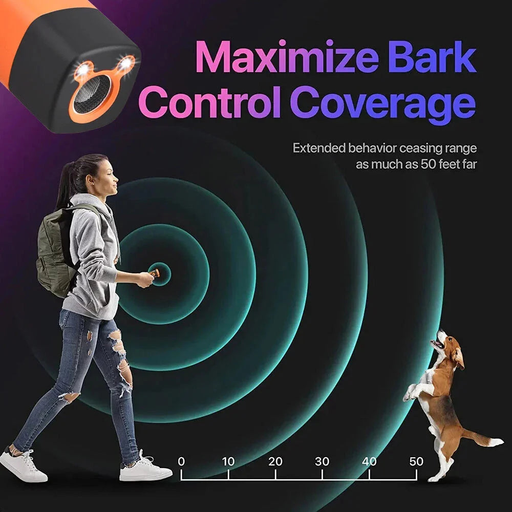 Dog Trainer Ultrasonic USB Rechargeable 3 Modes