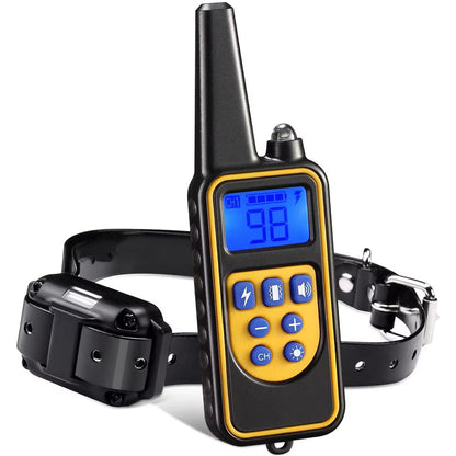 Dog Training Collar Remote Control 800m Range IP67 Waterproof