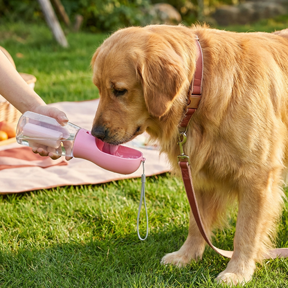 Dog Travel Water Bottle 3-In-1 Water Food & Waste