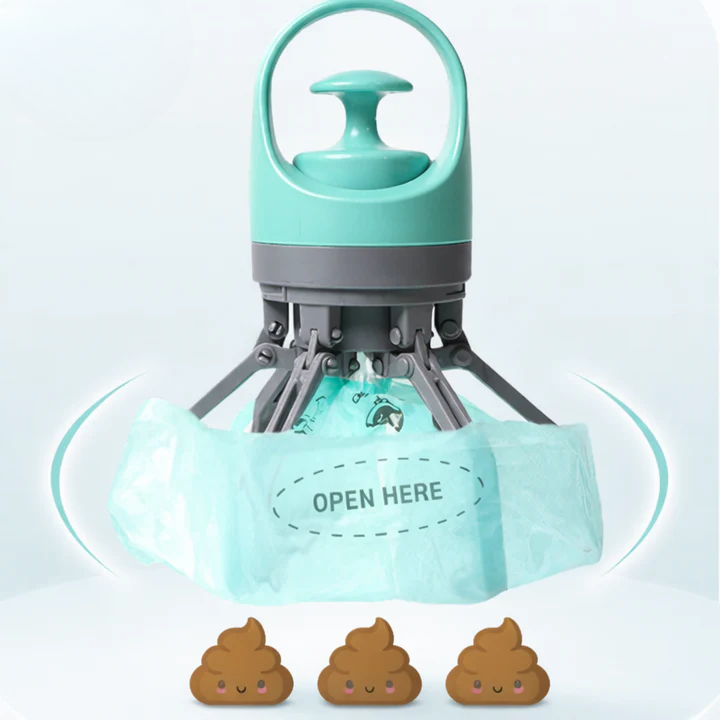 Dog Waste Grabber Touch-Free Sixfold Gripper