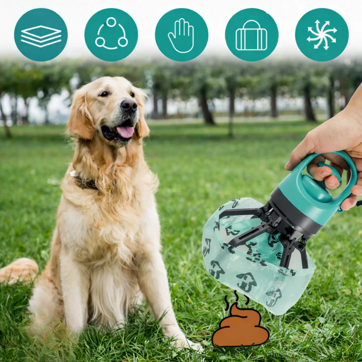Dog Waste Grabber Touch-Free Sixfold Gripper