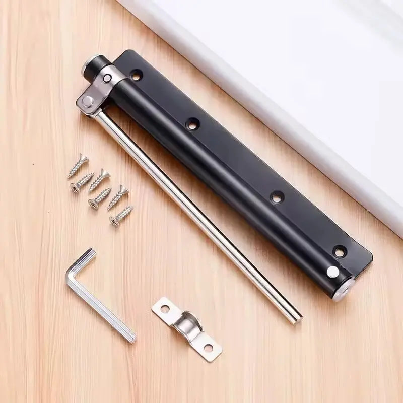 Door Closer Adjustable 4-Speed Stainless Steel Quiet Smooth Closing