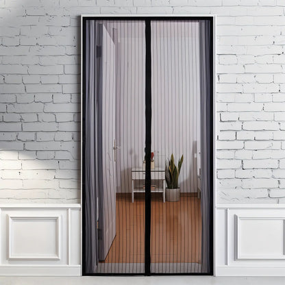Door Insect Screen Magnetic Closure Polyester Mesh