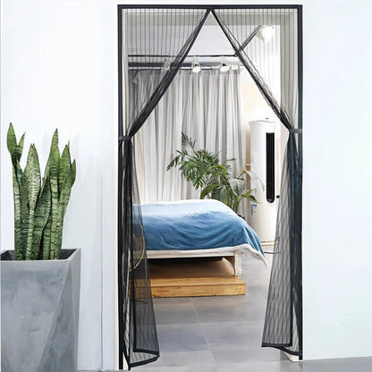 Door Insect Screen Magnetic Closure Polyester Mesh