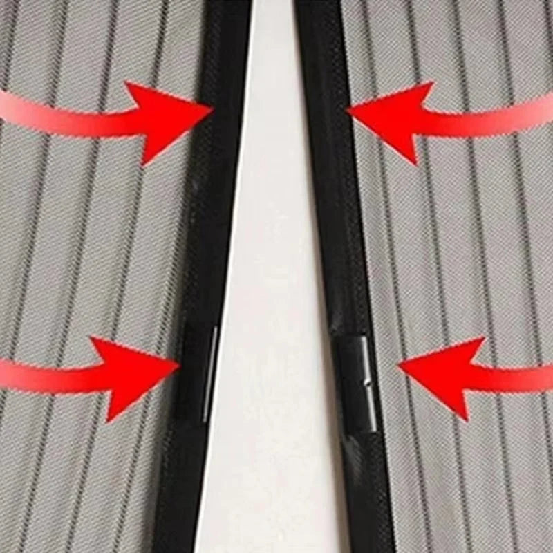 Door Insect Screen Magnetic Closure Polyester Mesh