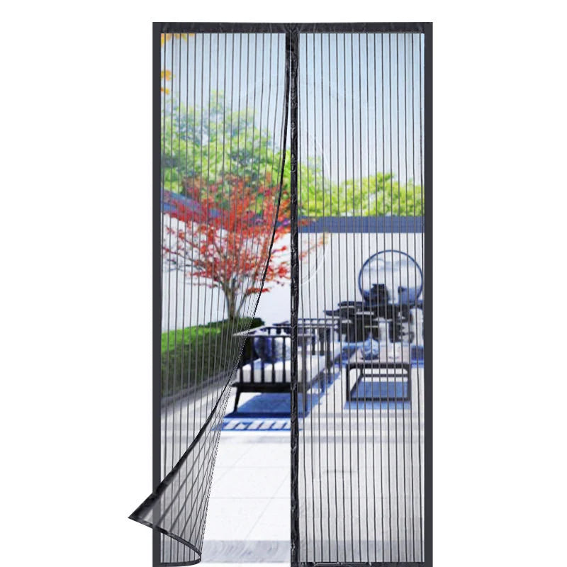 Door Insect Screen Magnetic Closure Polyester Mesh