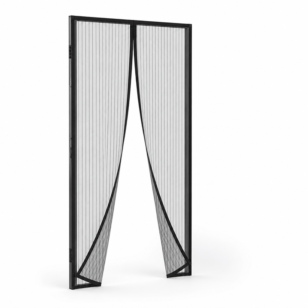 Door Insect Screen Magnetic Self-Closing Fine Mesh