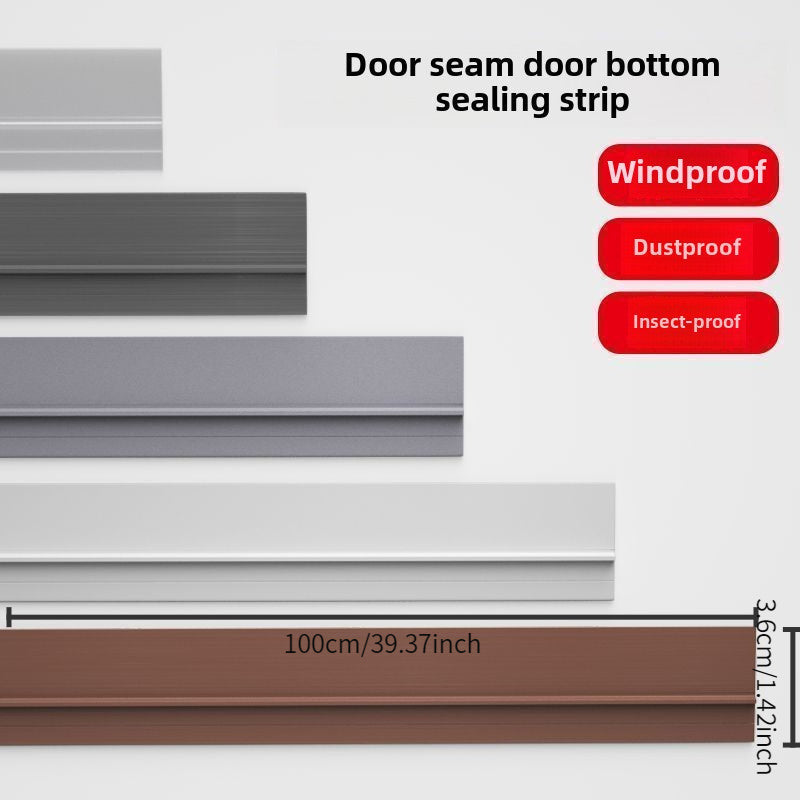 Door Seal Self-Adhesive Three-Layer Silicone Draft & Noise Protection