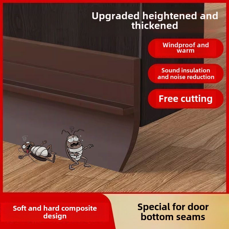 Door Seal Self-Adhesive Three-Layer Silicone Draft & Noise Protection