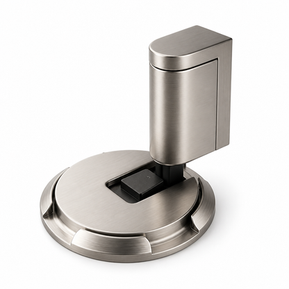 Door Stop Push-To-Lock No-Drill Zinc Alloy