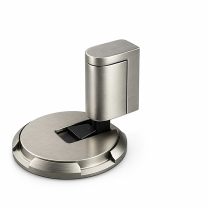 Door Stop Push-To-Lock No-Drill Zinc Alloy