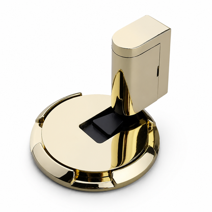 Door Stop Push-To-Lock No-Drill Zinc Alloy