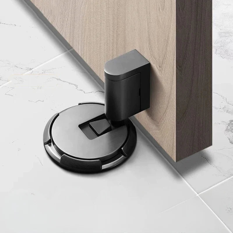 Door Stopper Solid Brass Draft-Resistant Adhesive & Screw Installation