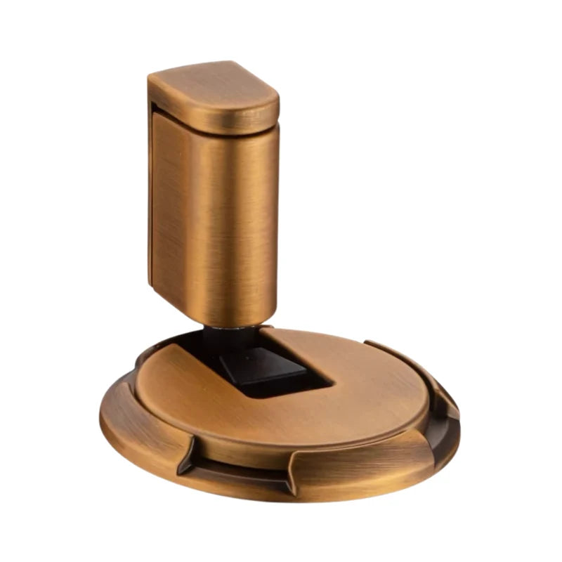 Door Stopper Solid Brass Draft-Resistant Adhesive & Screw Installation