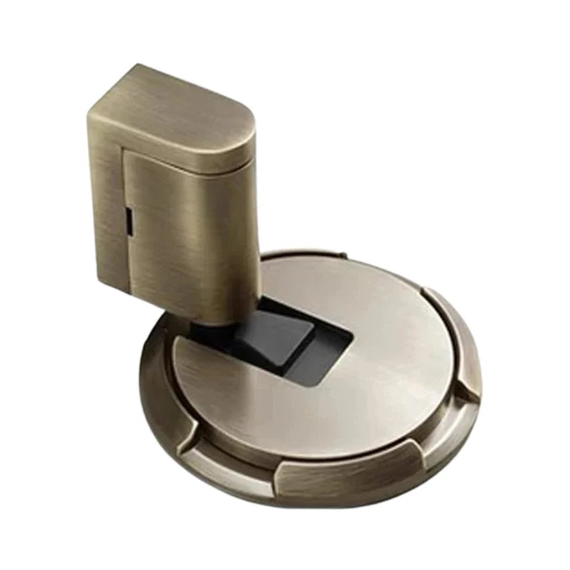 Door Stopper Solid Brass Draft-Resistant Adhesive & Screw Installation