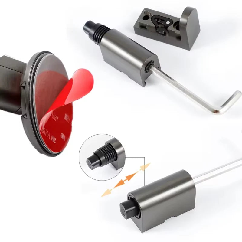Door Stopper Solid Brass Draft-Resistant Adhesive & Screw Installation