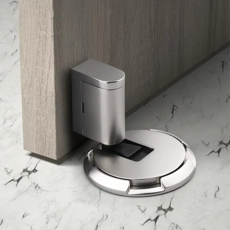 Door Stopper Solid Brass Draft-Resistant Adhesive & Screw Installation
