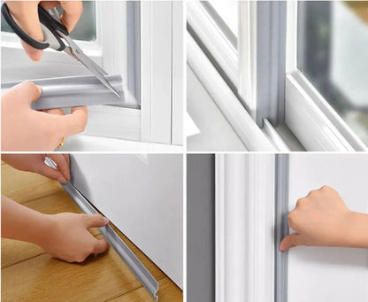 Door & Window Sealing Tape Self-Adhesive Foam Draft-Proof