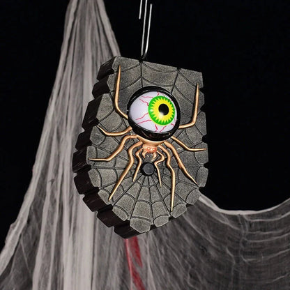 Doorbell Decoration Spider Web Glowing Eyes Battery-Operated