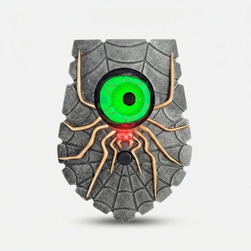 Doorbell Decoration Spider Web Glowing Eyes Battery-Operated