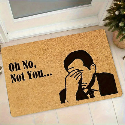 Doormat Facepalm Motif Memory Foam Weather-Resistant