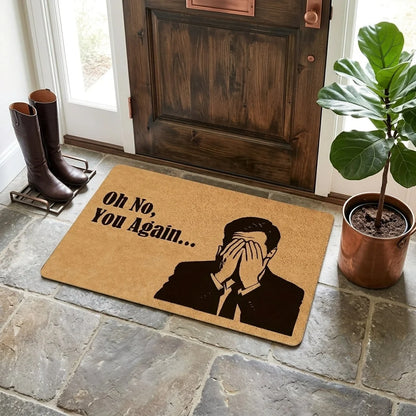 Doormat Facepalm Motif Memory Foam Weather-Resistant