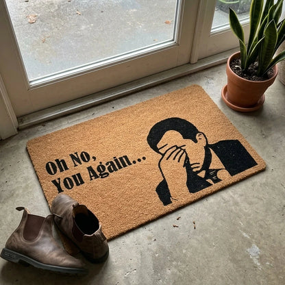 Doormat Facepalm Motif Memory Foam Weather-Resistant