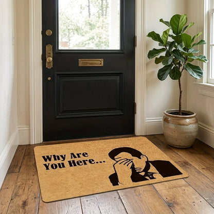 Doormat Facepalm Motif Memory Foam Weather-Resistant