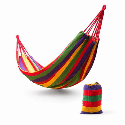 Double Hammock Breathable Cotton Supports 452 Lbs