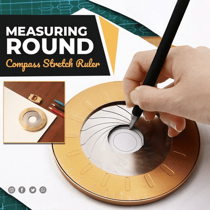 Drafting Compass Stepless Adjustment Stainless Steel