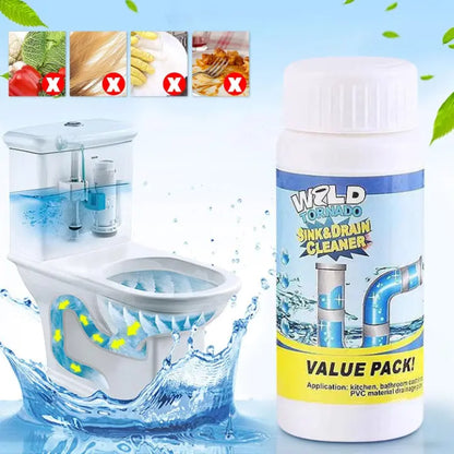 Drain Cleaner Foaming Powder Safe for PVC & Metal