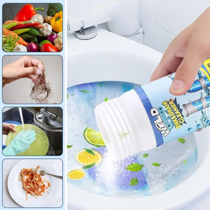 Drain Cleaner Foaming Powder Safe for PVC & Metal