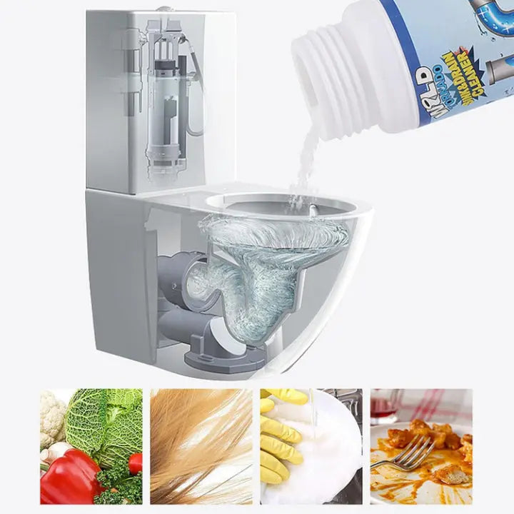 Drain Cleaner Foaming Powder Safe for PVC & Metal