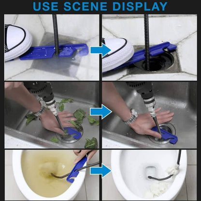 Drain Cleaning Brush Drill-Powered Universal Adapter