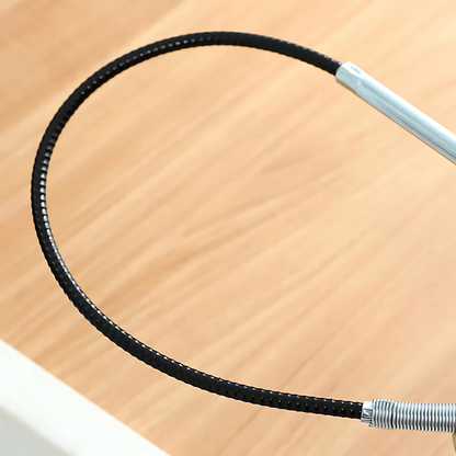 Drain Hook Flexible Stainless Steel Shaft Claw & Spring Handle