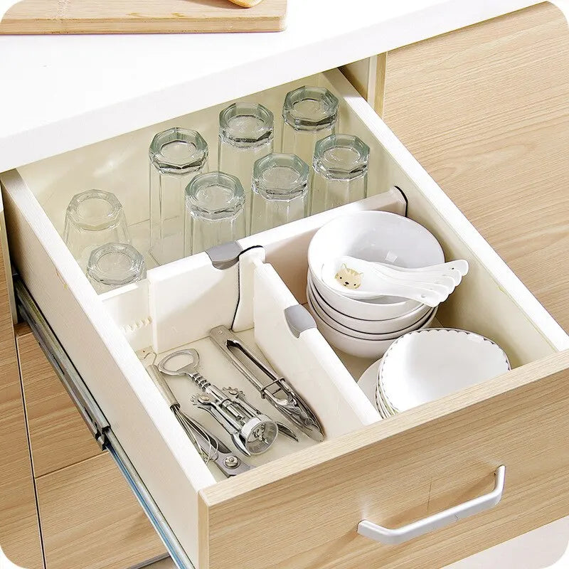 Drawer Divider Adjustable Clamping Tool-Free Installation