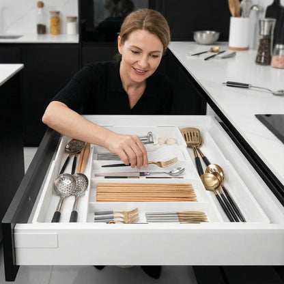 Drawer Organizer Adjustable Modular Compartments