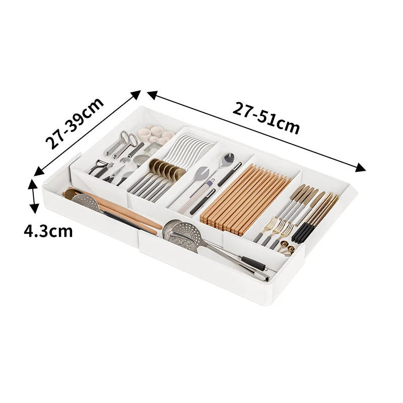 Drawer Organizer Adjustable Modular Compartments