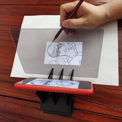 Drawing Projector Smartphone & Tablet Mirror Projection Shatterproof Lens