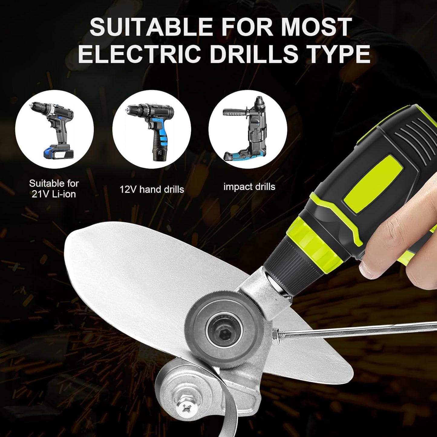 Drill Attachment Burr-Free Metal Cutting Protective Cover