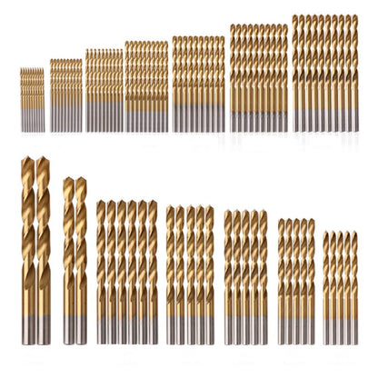 Drill Bit Set Titanium-Coated 135 Degree 99 Piece
