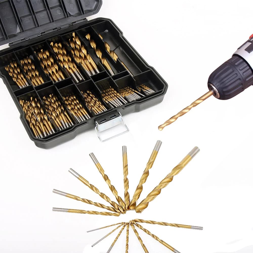 Drill Bit Set Titanium-Coated 135 Degree 99 Piece