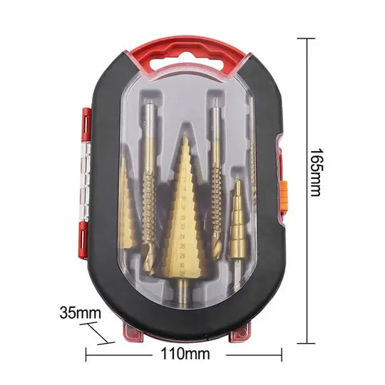 Drill Bit Set Titanium-Coated & Precision-Ground 6-Piece