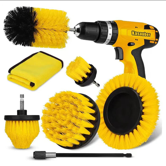 Drill Brush Set Universal Fit Non-Scratch Assorted Heads